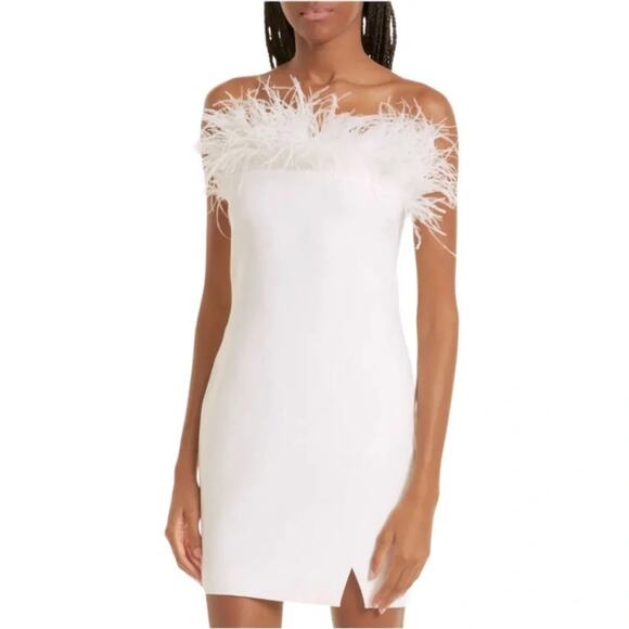 Likely White Off-Shoulder Mini Dress - Picture 5 of 14